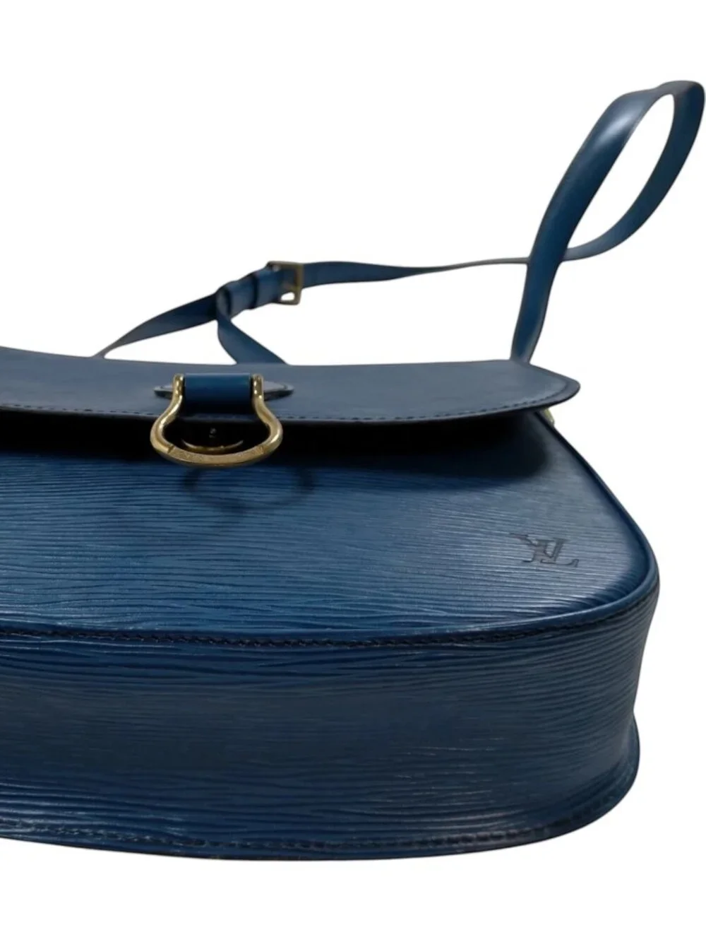 (L6) Louis Vuitton Crossbody Bag Blue Epi Leather